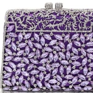 Posh Purple Crystal Purse Wedding Gift!